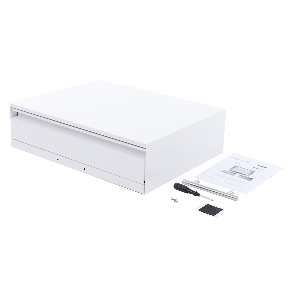 Countertop Microwave Rack, Microwave Stand with Drawer & Shelf