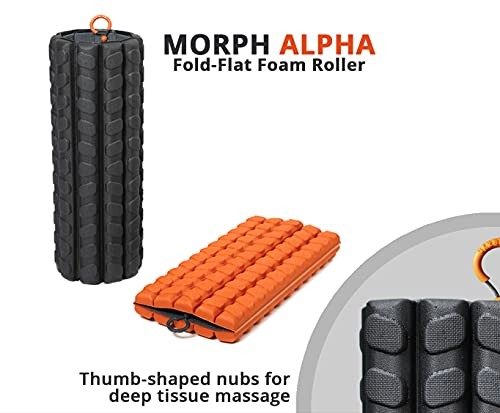 Morph Foam Roller: Collapsible Travel Foam Roller for Deep Tissue Midnight