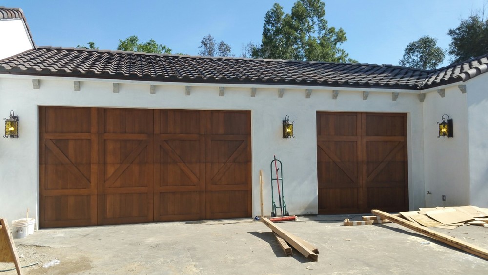 Gabriel Design - [16' x 7'] Barn Style Custom Solid Cedar Wood Garage Door