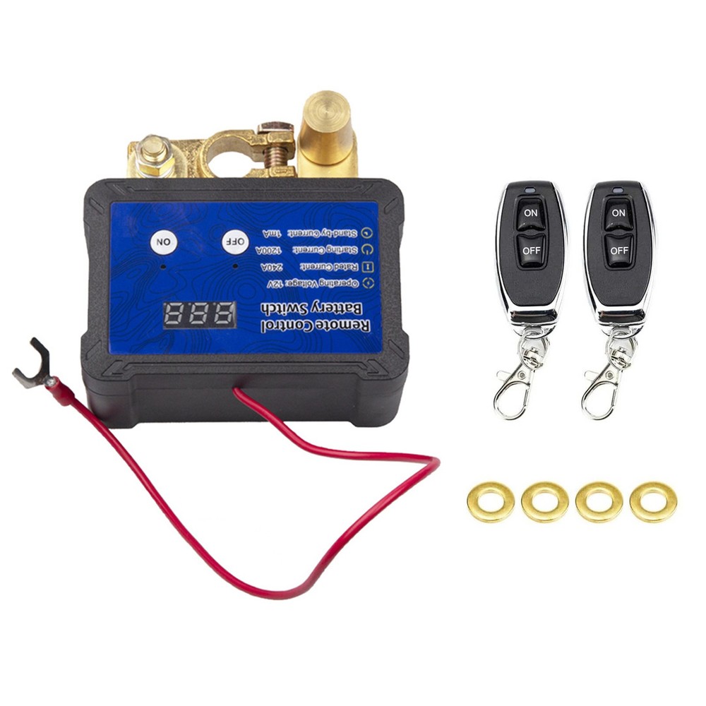 1PCS 12V 240A Remote Battery Disconnect Switch 1200A Instantaneous current