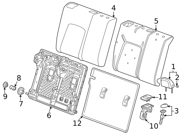 Genuine GM Headrest 42850130