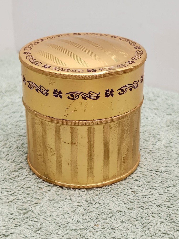 Vintage Daggett & Ramsdell Gold Color Empty Tin