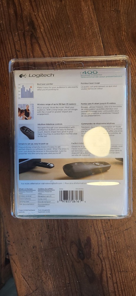Logitech 400 Wireless Presenter New