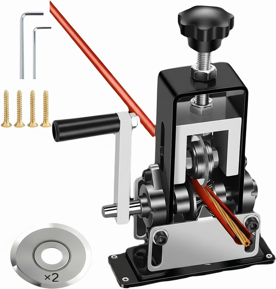 Manual Wire Stripping Machine Drill Powered Hand Crank Wire Stripper Tool 1-25MM