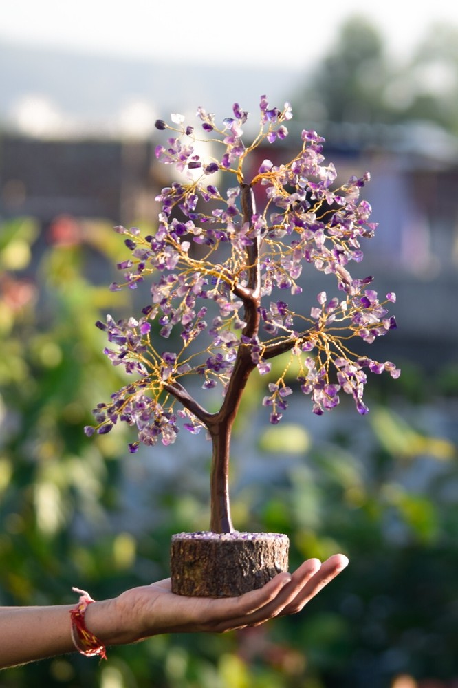 Amethyst Tree, Natural Amethyst Tree, Gemstone Tree, Crystal Tree, 500 Chips
