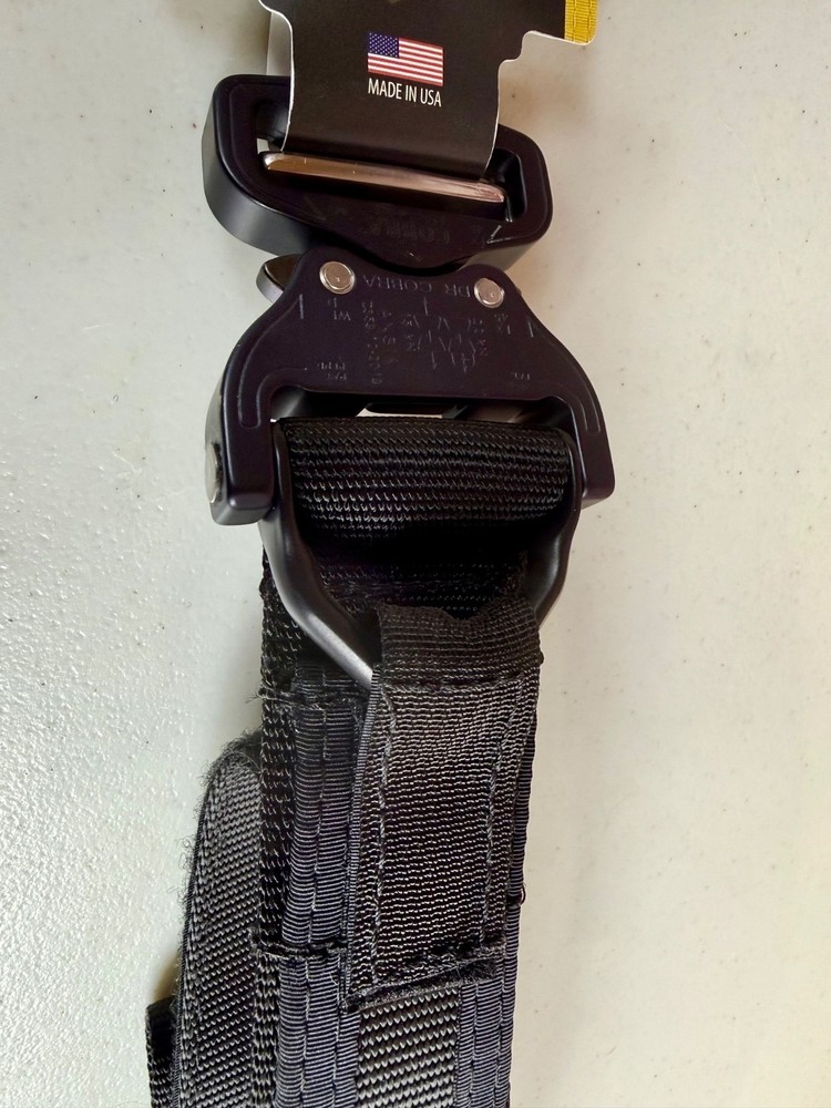 HSGI Cobra Operator Belt 1.75" w/ Hook & Loop Inner Belt Size: 2X Black
