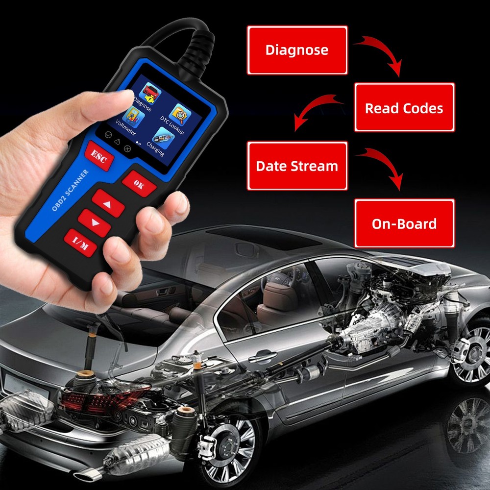 AT300 Car Code Reader Code Scanner Check Engine Fault for All OBDII Protocol