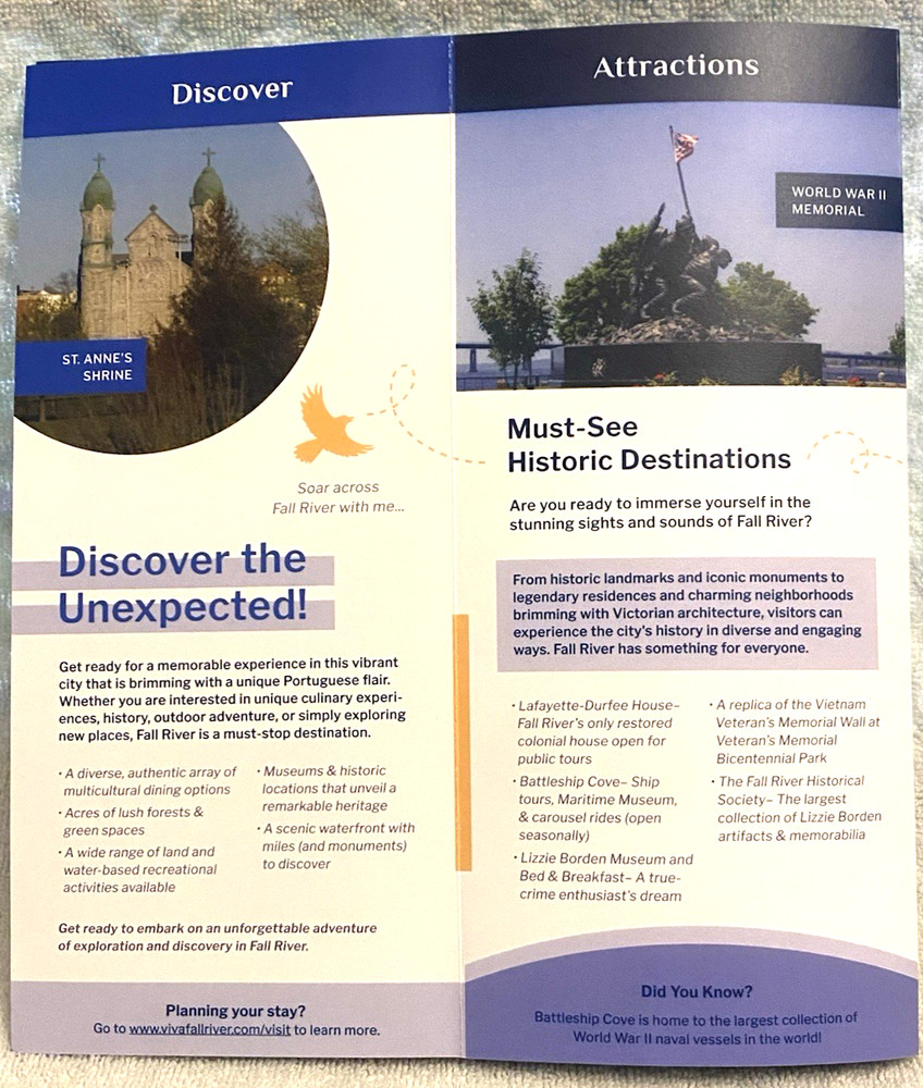 EMBRACE FALL RIVER Brochure *NEW* Fall River MA