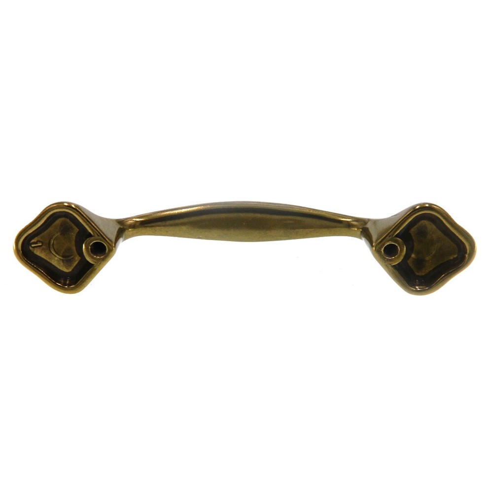 Vintage Amerock Allison Light Brass 3"cc Cabinet Arch Pull Handle 253LB