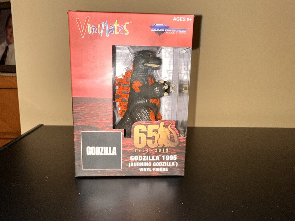 2020 GODZILLA 1995 Godzilla Figure Diamond Select Burning Godzilla 4" Vinimates