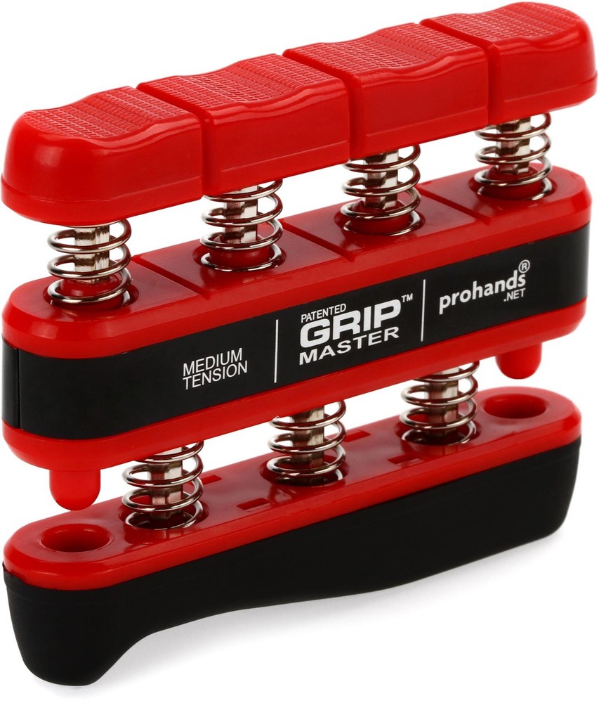 ProHands Gripmaster Hand Exerciser - Red (Medium Tension) (3-pack) Bundle