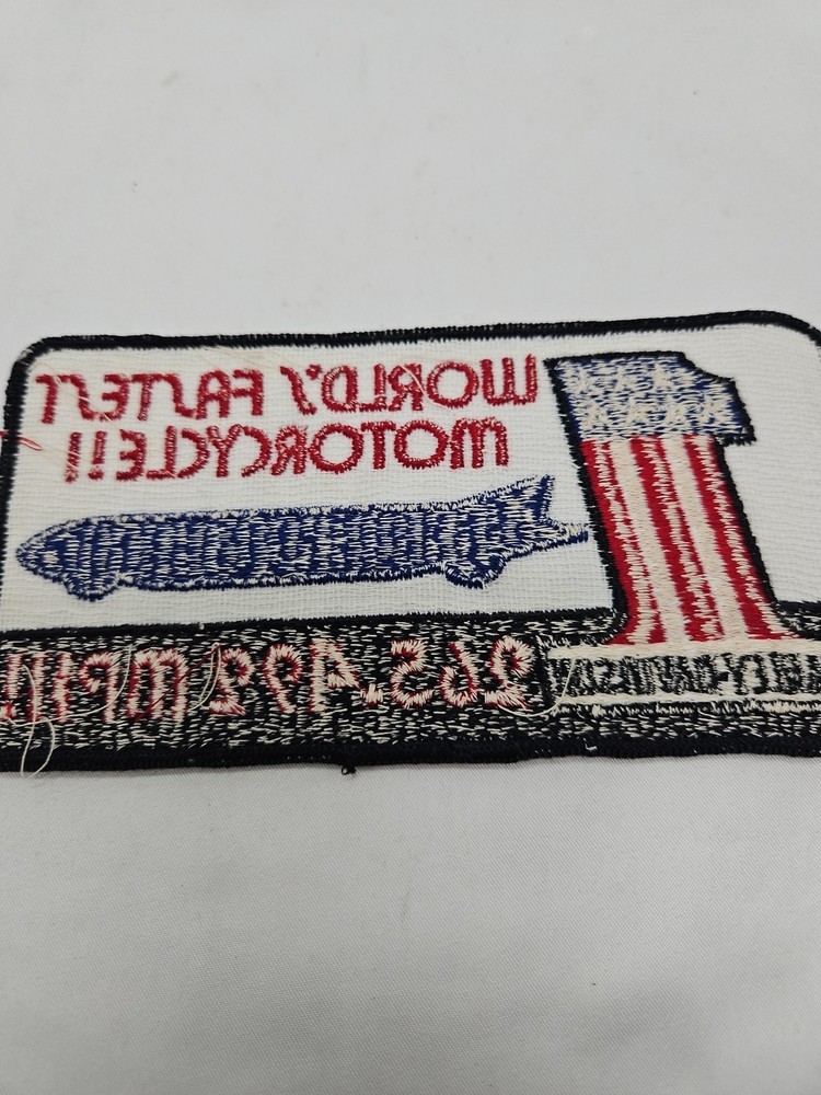 Harley Davidson Worlds Fastest Motorcycle Patch