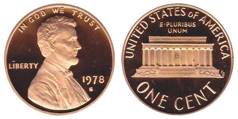 1978 S Proof Lincoln Cent