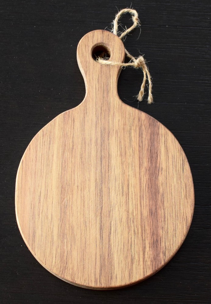 Acacia Wood 4.5" Round Kitchen Conversion Chart Display Decoration Chart Gift