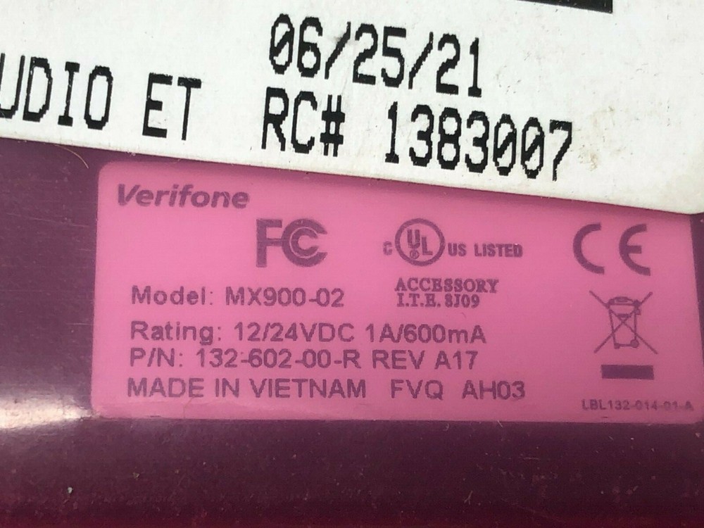 Verifone P132-602-00-R USB Input & Output Ethernet Module MX900-02