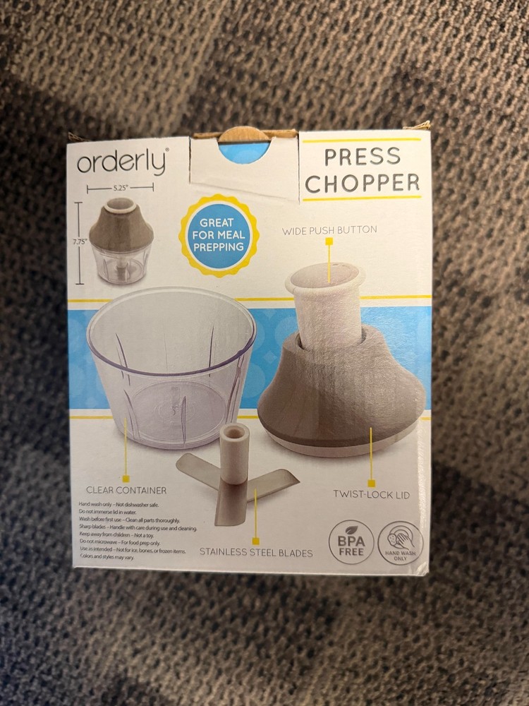 Orderly Kitchen Press Chopper