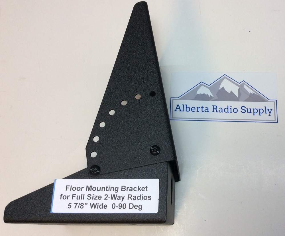 2-Way Radio Floor Mounting Bracket - Large size Universal Hole Pattern