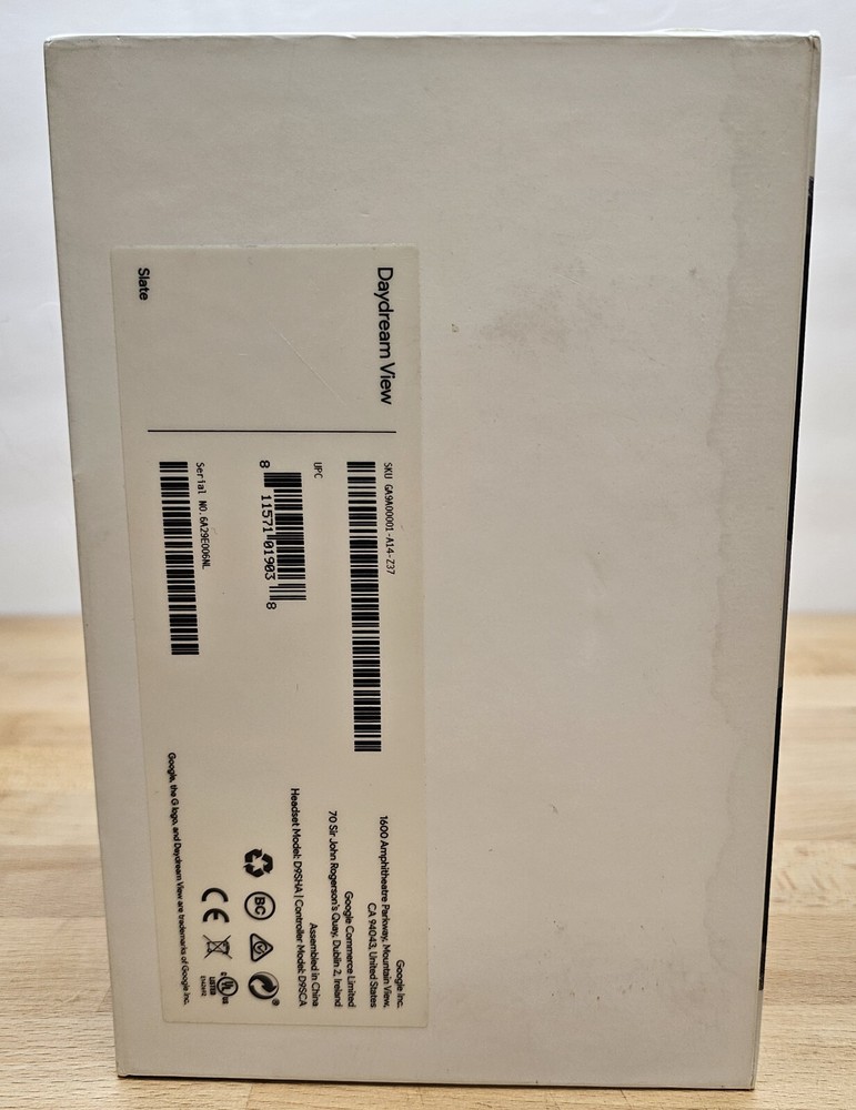 Google Daydream View Virtual Reality VR Headset Gray New