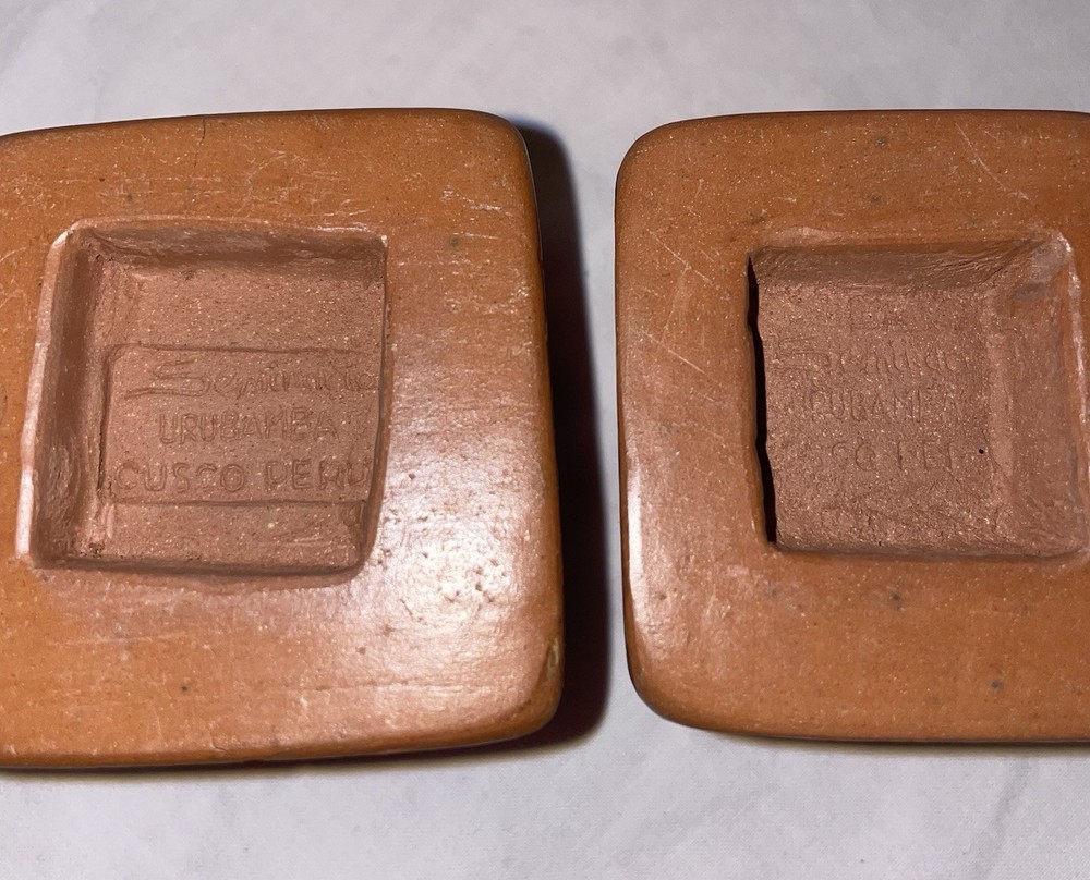 Small Peruvian Clay Taper Candle Holder Cusco Peru