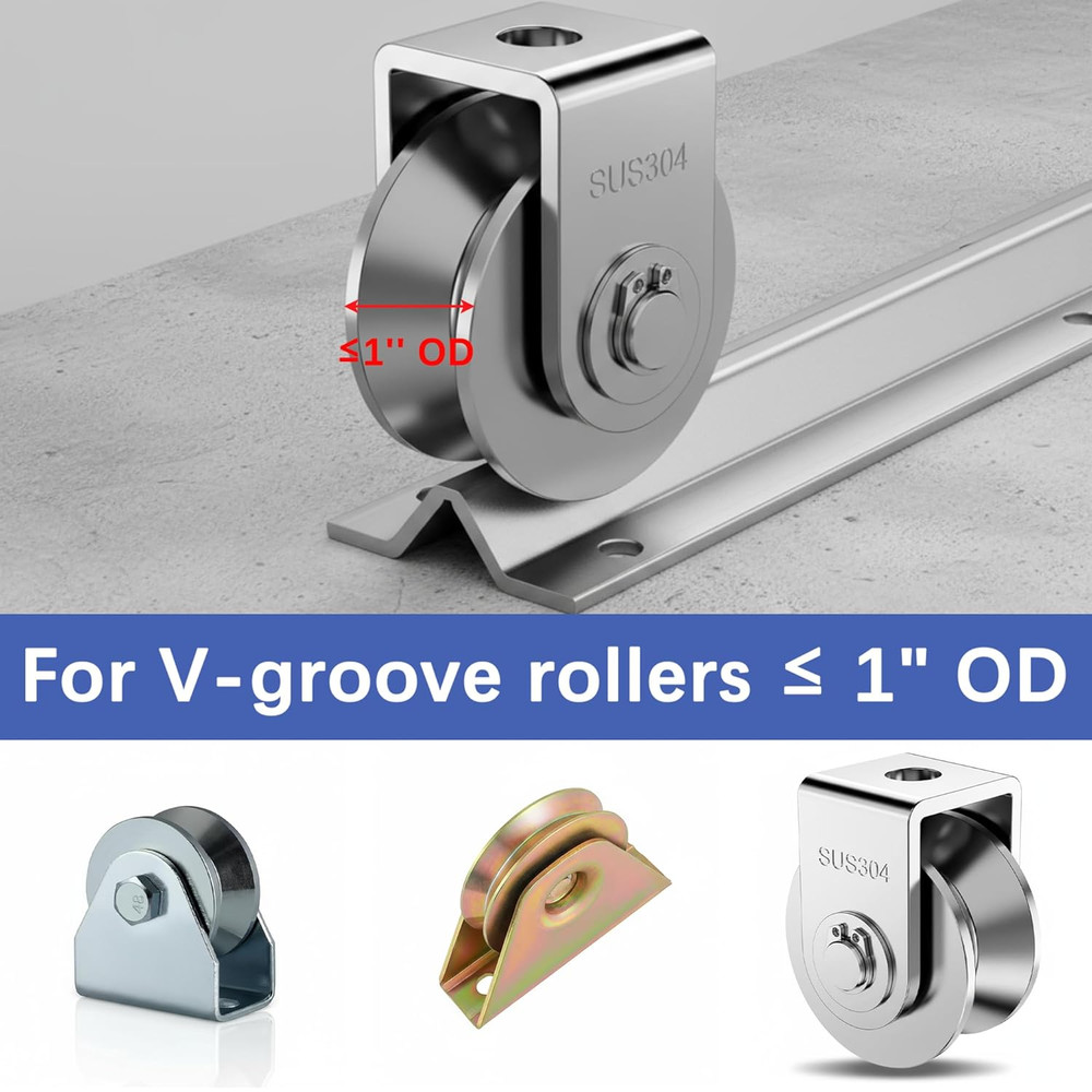 Durable 18 Ft Galvanized V-Track for Sliding Driveway Gates