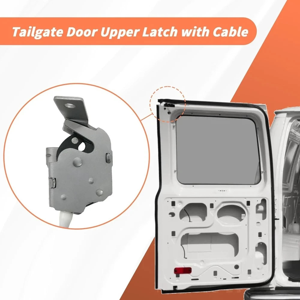 Upper Door Latch with Cable Compatible with 1992-2009 E150 E250 E350| Rear Upper