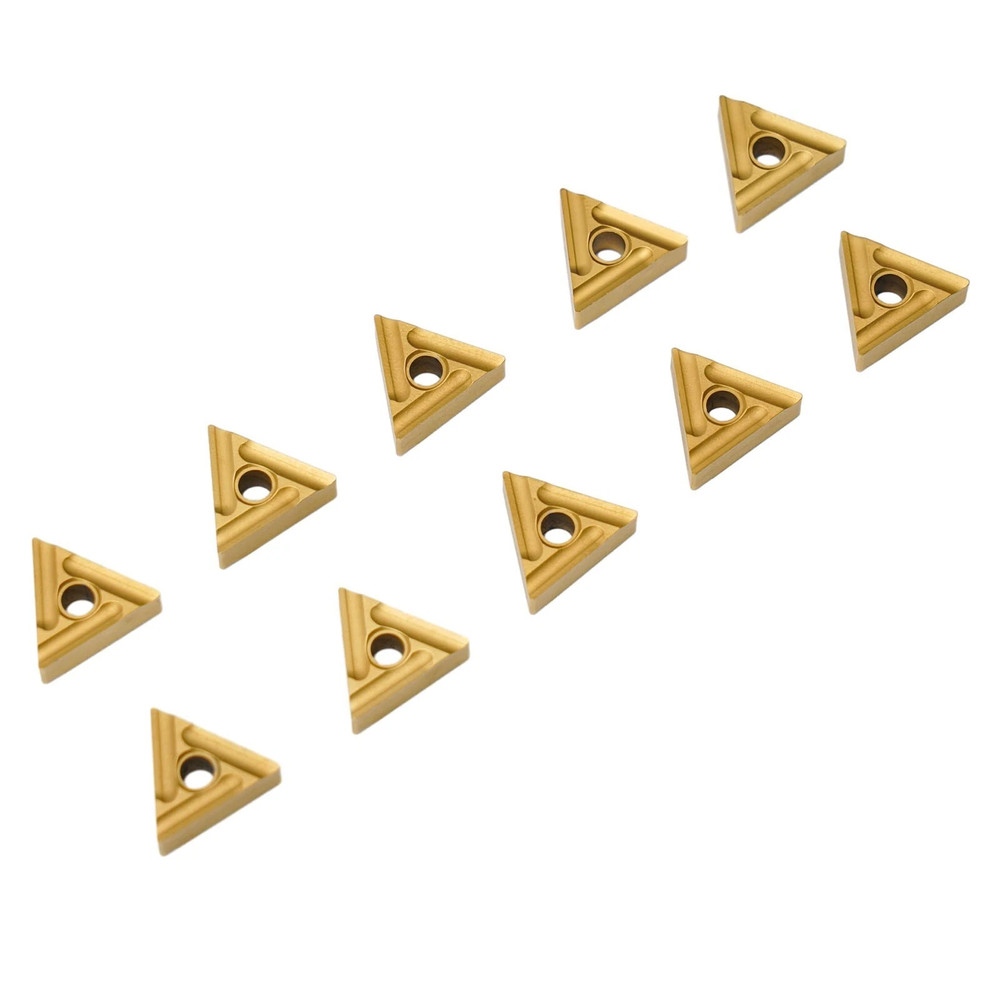 20pcs DCMT11T304 Yellow Coated Carbide Inserts, Turning Tool Inserts Set