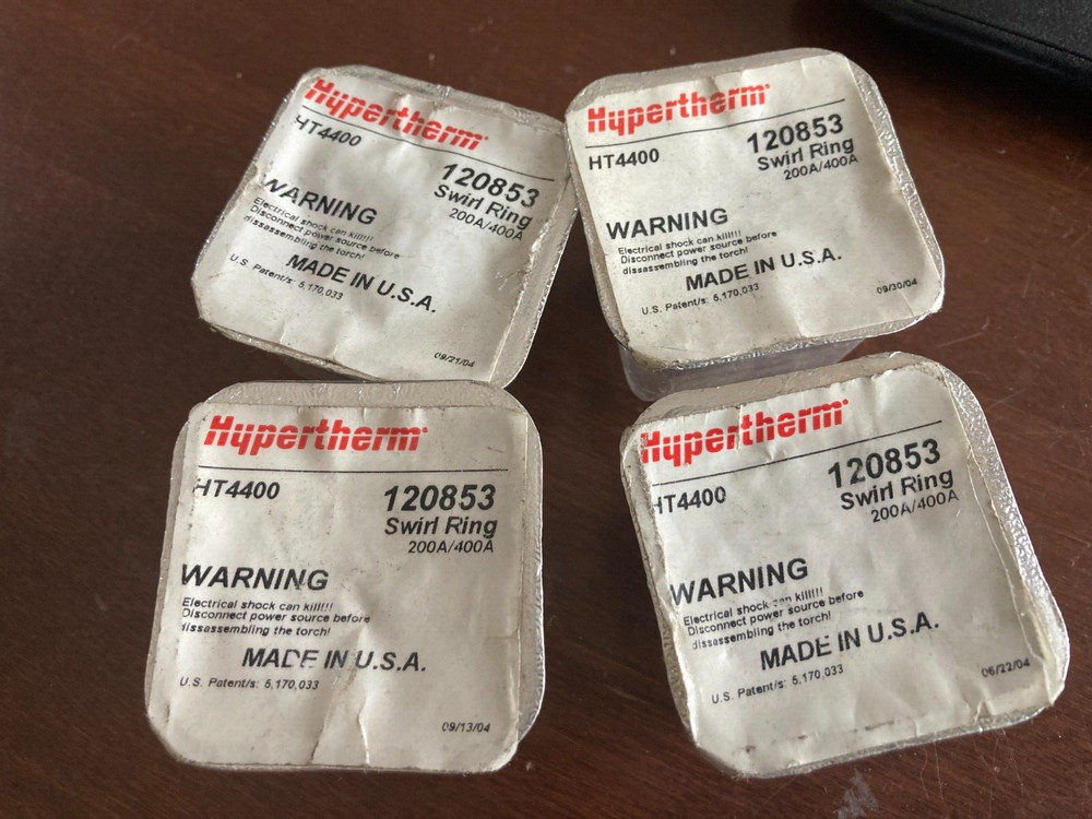 4 pcs HYPERTHERM 120853  SWIRL RING