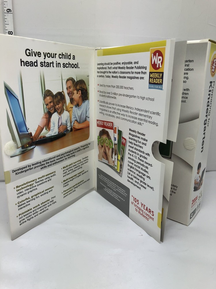 Preparing For Kindergarten PC Mac 2008 SEALED Weekly Reader Learning System