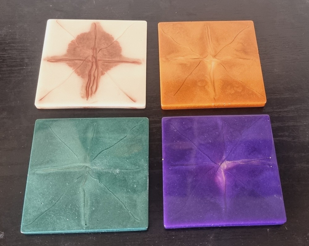Coaster set with holder - Made by Melb Artist