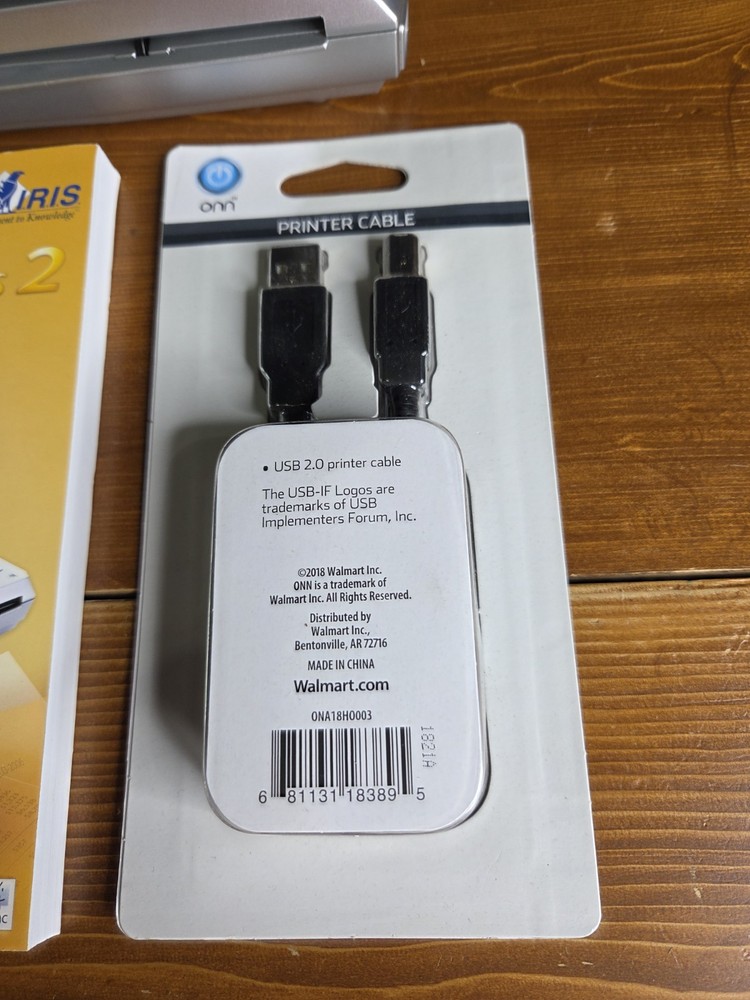 IRIScan Express 2-Scan Documents Photos Receipts Portable Usb Scanner Tested