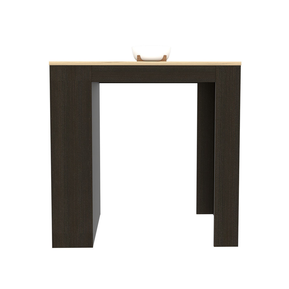 Kitchen Counter Dining Table Toledo, Kitchen, Black / Pine