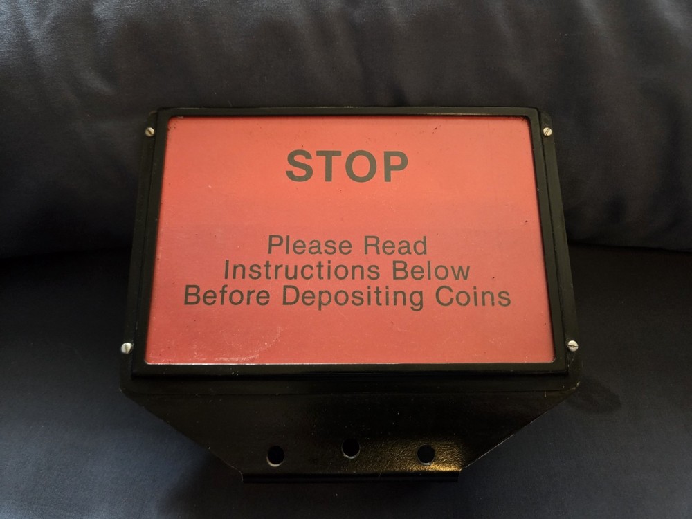 3-Slot Black Payphone Top Sign