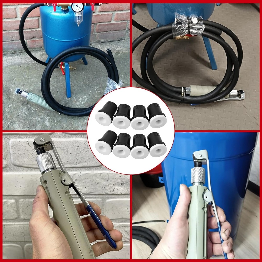 Sandblasting Nozzle Tips Kit, Abrasive Blast Sandblaster Ceramic Tips 2mm/2.5...