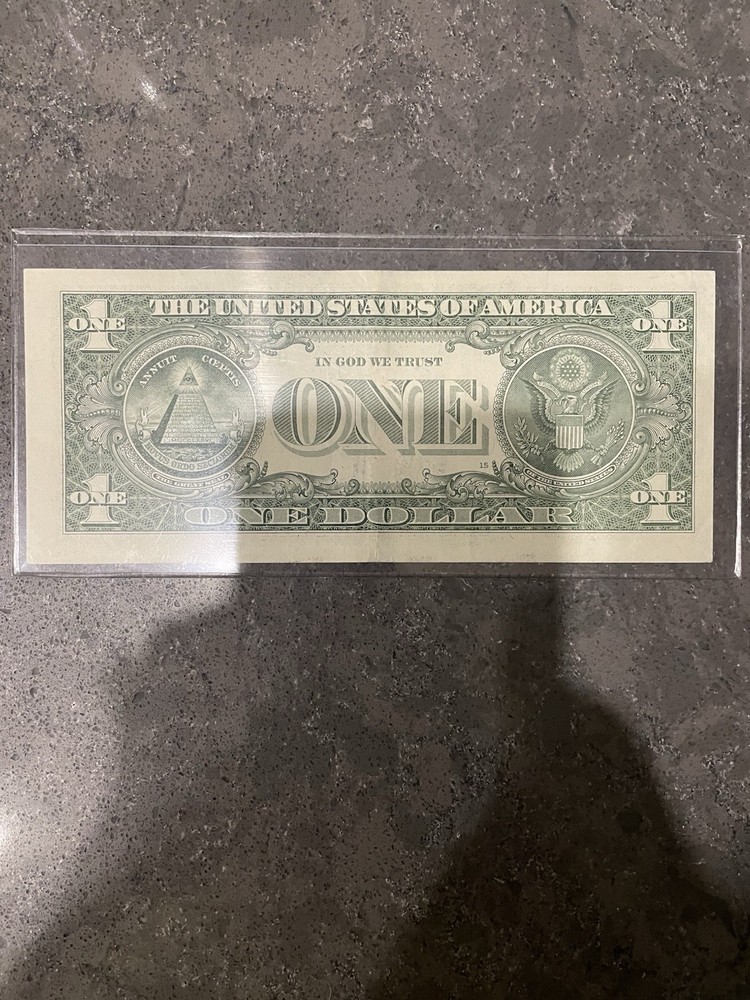2021 Series Star Note Misaligned Error One Dollar Bill