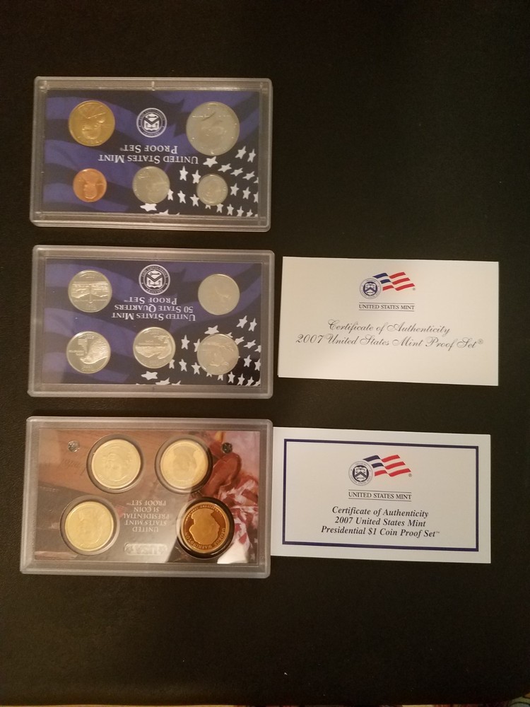 2007 united states mint proof set w/ coa