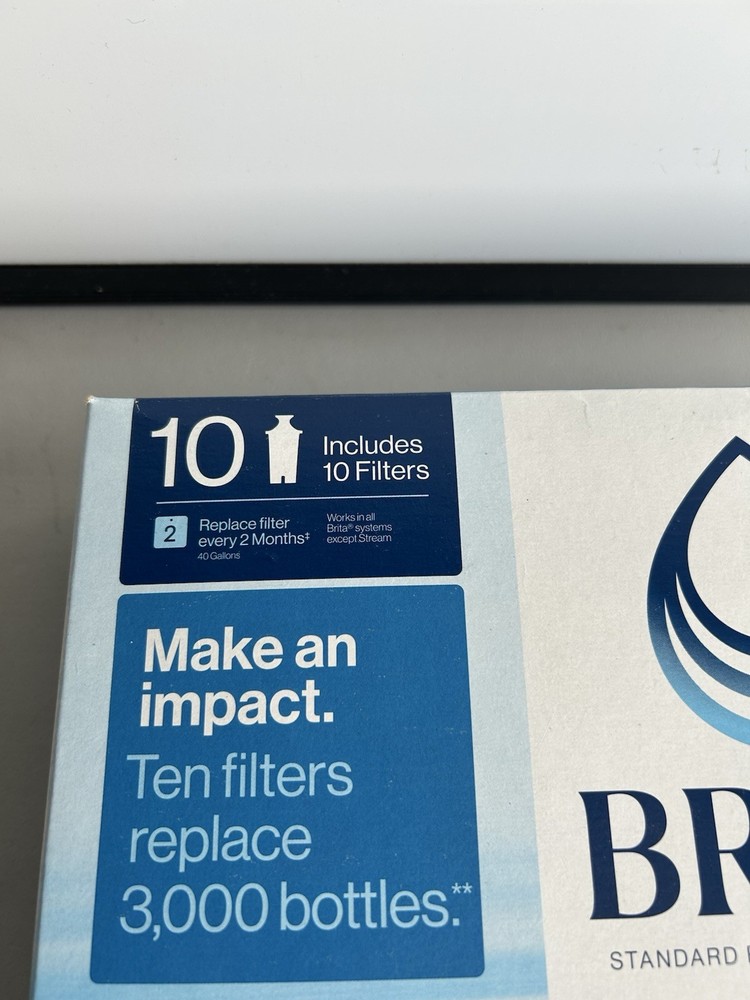 New Brita Replacement Water Filters, 10-pack