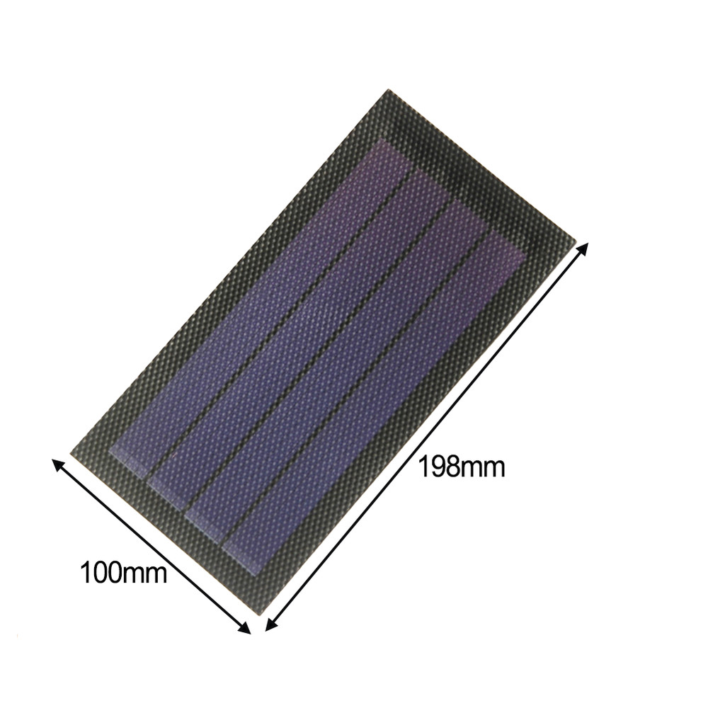 1W 6V Flexible Thin Film Solar Panel Amorphous Silicon for Field Testing