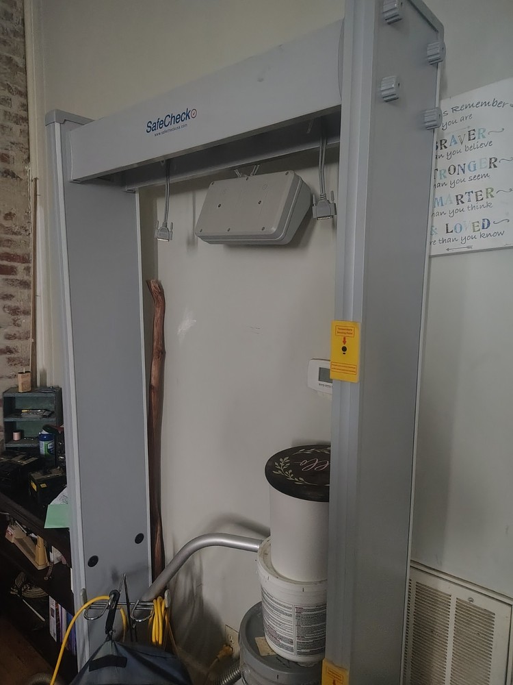 Safe chek temperature walk through detector