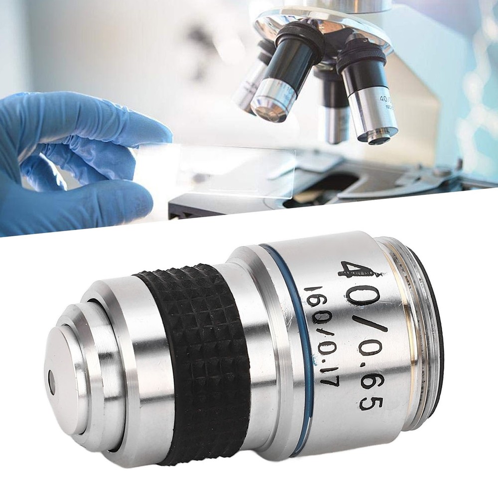 Microscope Objective Lens Biological 40X 185 Achromatic Universal Standard