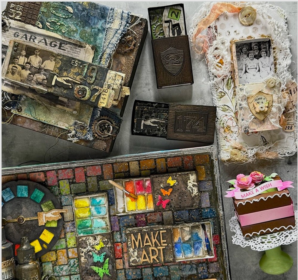 Sizzix Thinlits 10pc Vault Matchbox #666604 Retail $20.99 by Tim Holtz