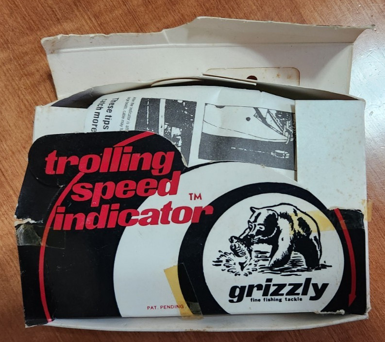 VINTAGE GRIZZLY TROLLING SPEED INDICATOR