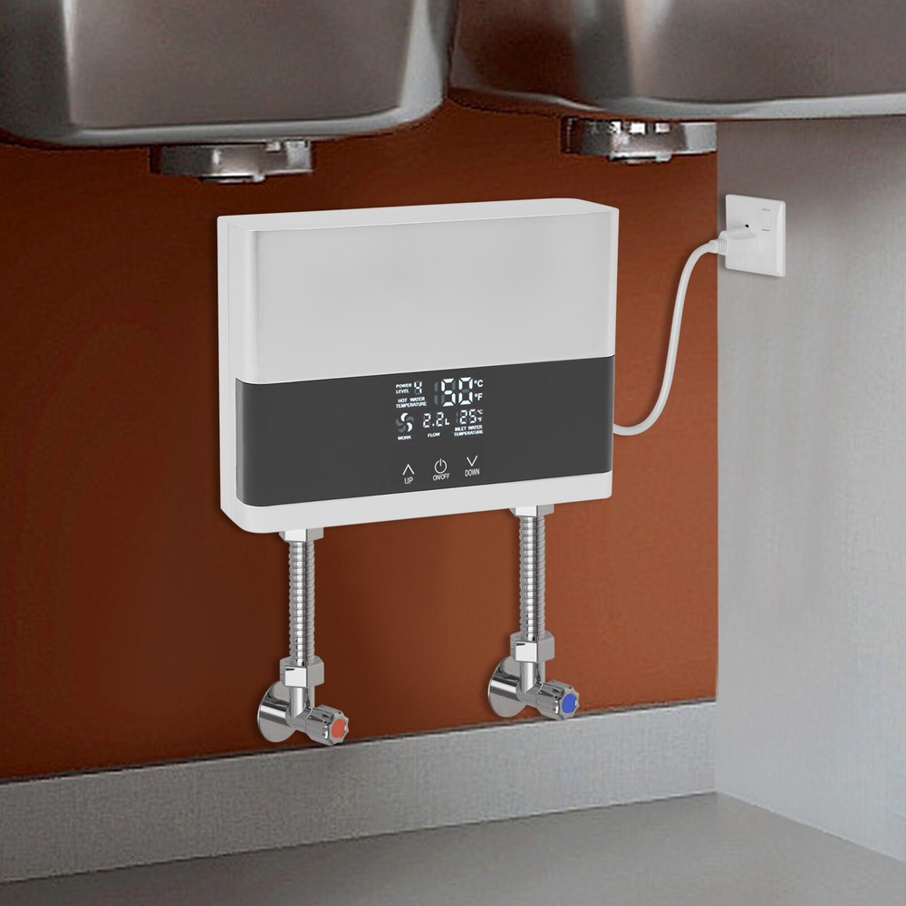 Electric Tankless Water Heater 4000W 110V Constant Temperature Instant Hot Water