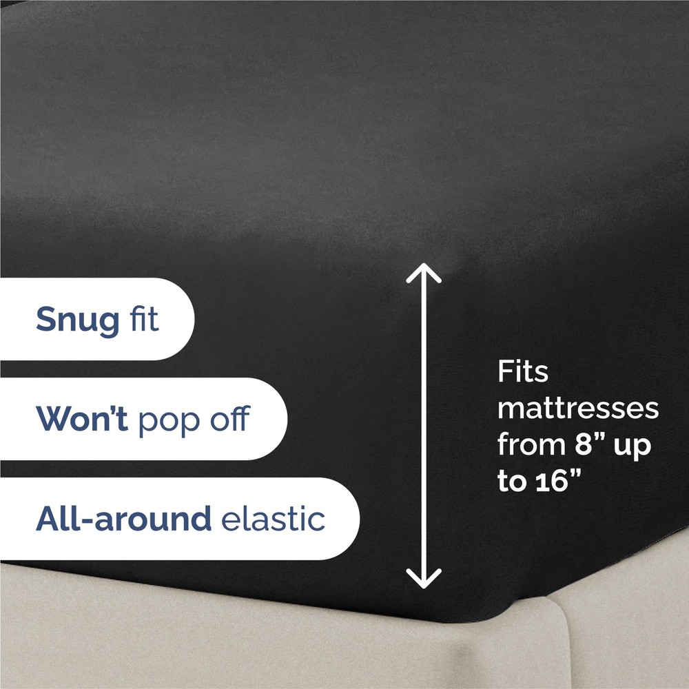 King Size 4 Piece Sheet Set - Comfy Breathable Cooling Bed Sheets Set - Hote...