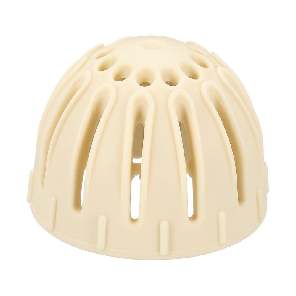 Egg Cleaning Brush Silicone Egg Washer Rotating Scrubber Tools Beige
