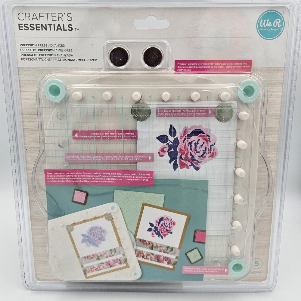 We R Memory Keepers Precision Press Advanced Stamp positioner Crafter Tool Art