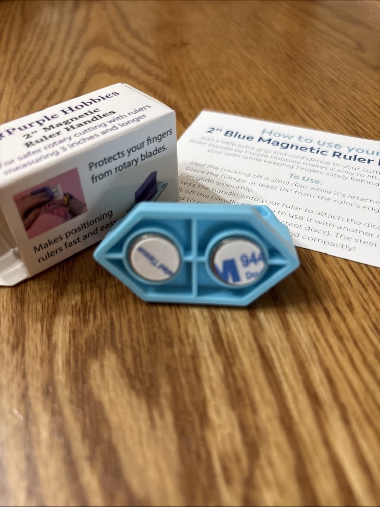 Purple Hobbies 2” Magnetic Ruler Handle