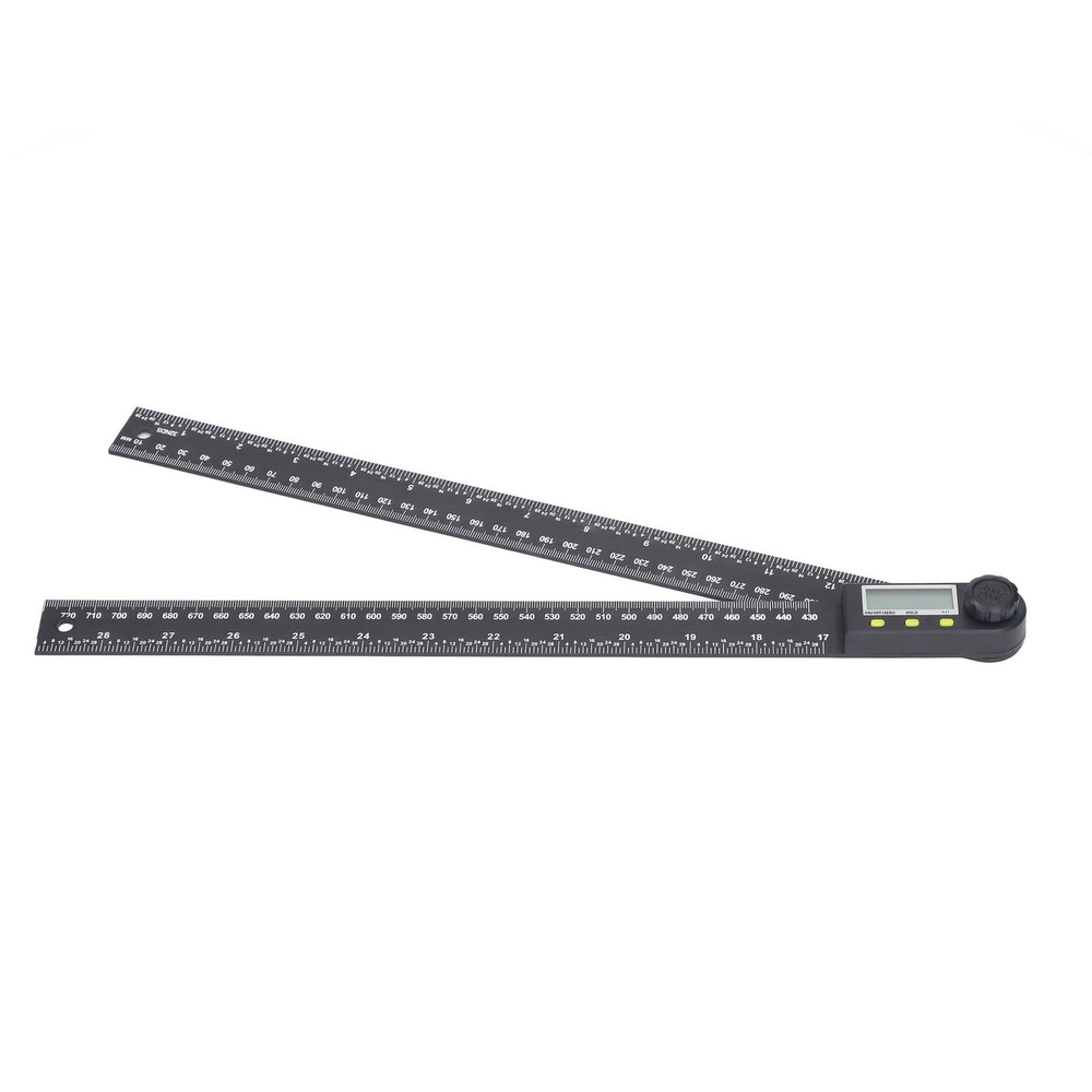 Electronic Angle Ruler LCD Digital Protractor Angle Finder 0‑300mm 0‑360 Degree