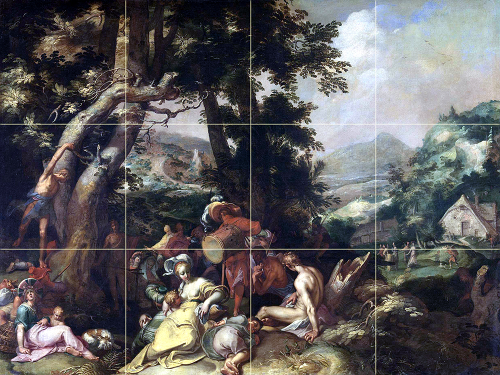 Art Abraham Bloemaert Baptist Mural Ceramic Backsplash Decor Tile #2350