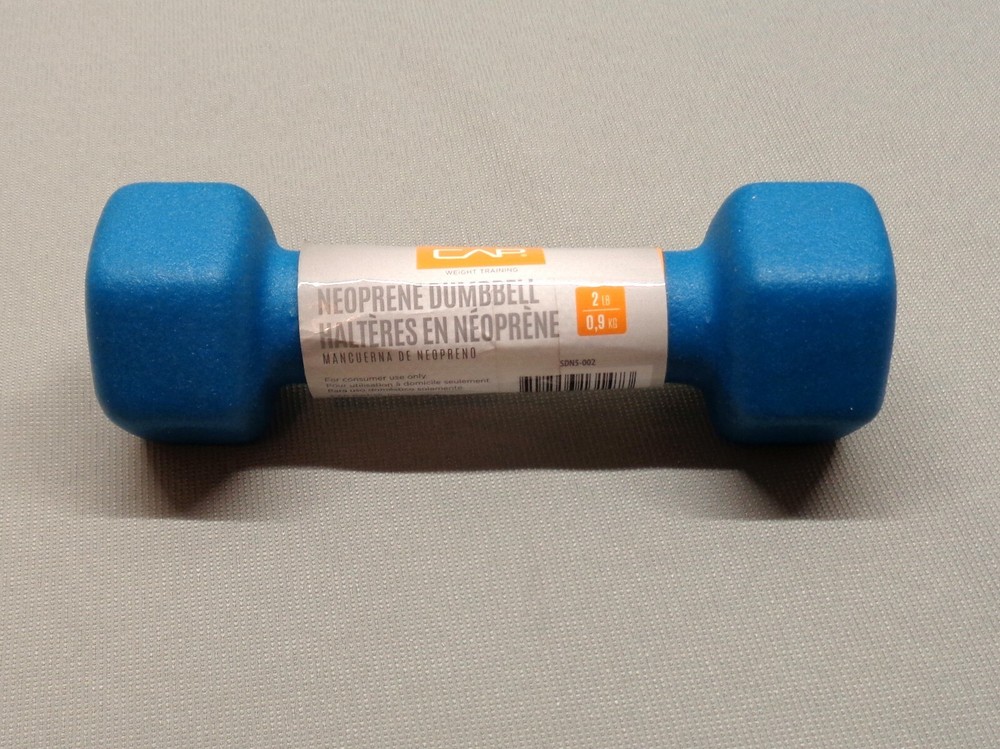 Blue Neoprene Dumbbell Single 2 lbs