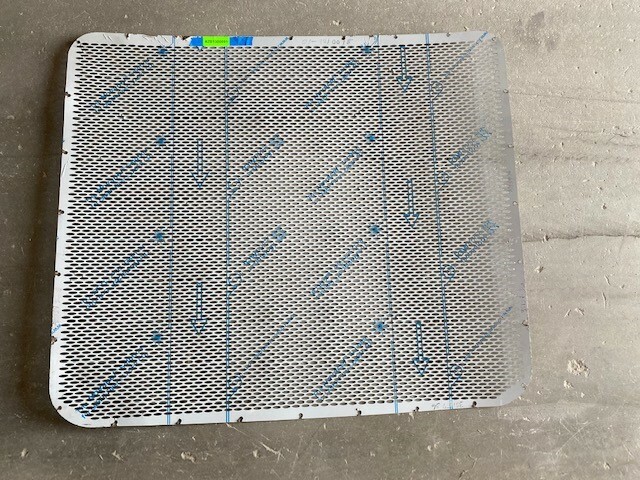 PETE SS PUNCHED OVAL HOLE GRILLE INSERT